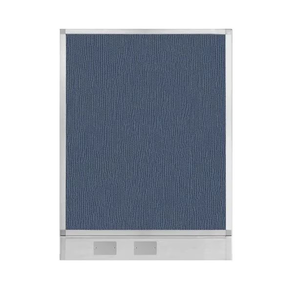 Hush Panel Configurable Cubicle Partition 3' x 4' Ocean Fabric w/ Cable Channel, Versare, Mfr#: 1855314